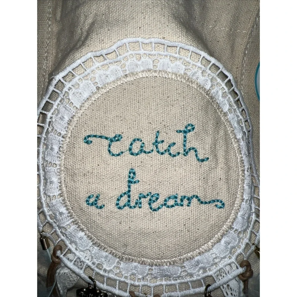 Altar'd State Catch a Dream Dreamcatcher & Feather Boho‎ Canvas Tote Bag NWT